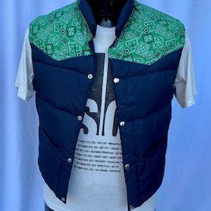 Bandana Puffer Jacket Men - Etsy