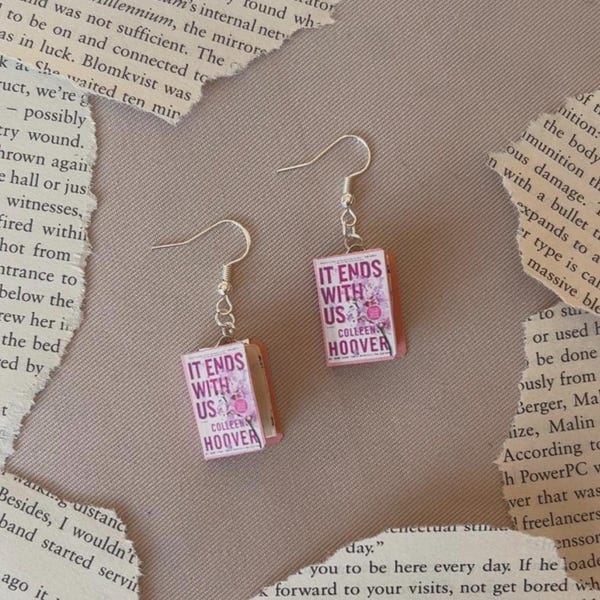 Boucles d'oreilles petit livre