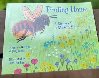 10 Hardcover or Softcover Children's Bee Book Bulk Buy, Finding Home: A Story of a Mason Bee, Online Course for Kids Included with Purchase