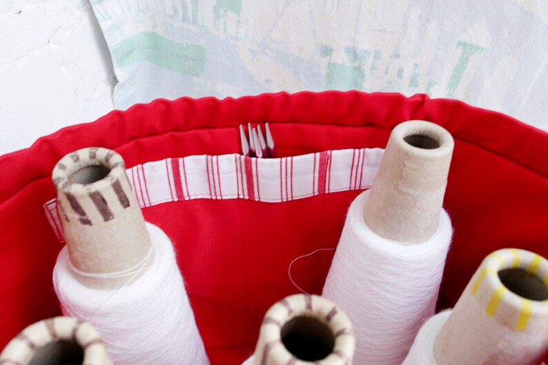 Knitting project bags 3-piece set including travel yarn bag drawstring knitting organizer knitting supplies and tools