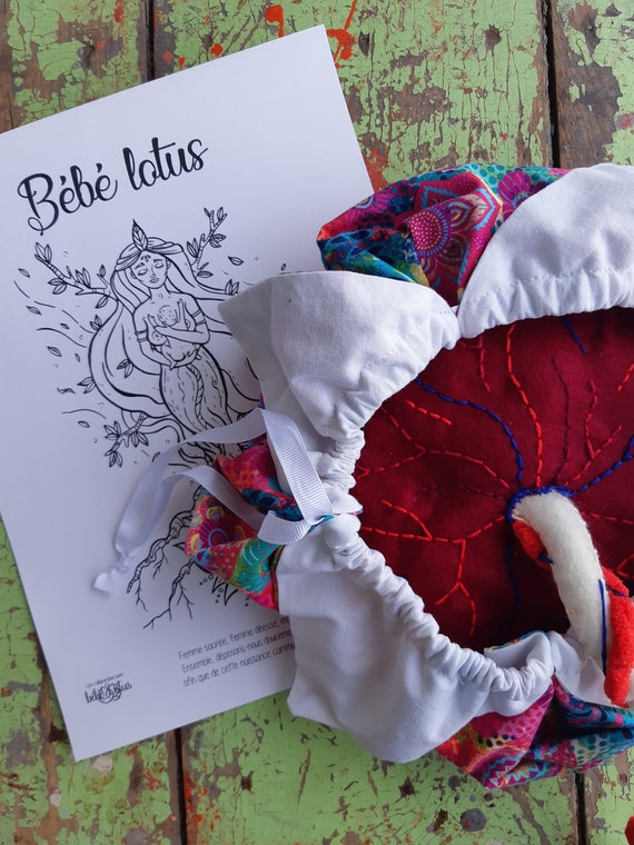 Birth Coloring Drawing Lotus Birth Lotus Birth Etsy