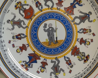 Wedgewood Etruria & Barlaston The Pearly Kings and Queens of London 1977 Pearl Binder Plate