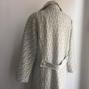 60s Vintage MOD PASTEL Cloth Coat / NORDSTROM Best / Back Sash / Pockets image 4