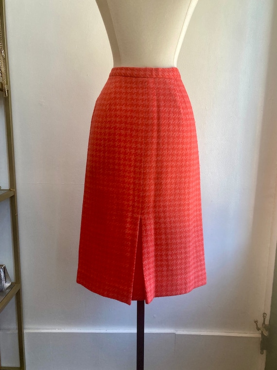 Vintage 50s 60s PENCIL Skirt / Mod Secretary Wigg… - image 7