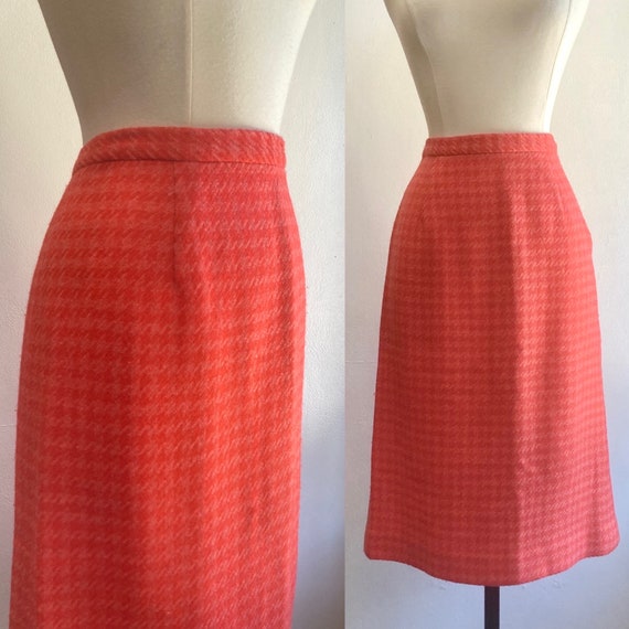 Vintage 50s 60s PENCIL Skirt / Mod Secretary Wigg… - image 1