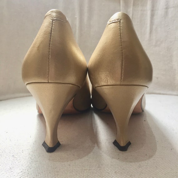 80's 90's Vintage VIA SPIGA High Vamp PUMPS / Mat… - image 7