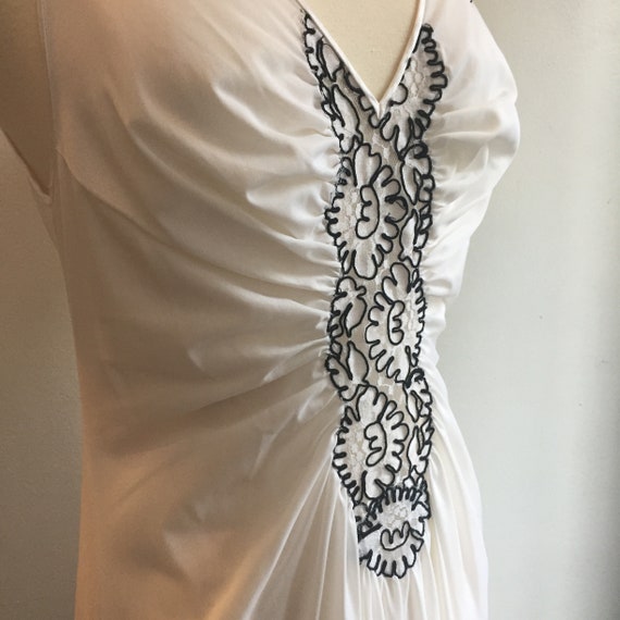 Vintage 70’s LUCIE ANN Nightgown / LACE Illusion … - image 6