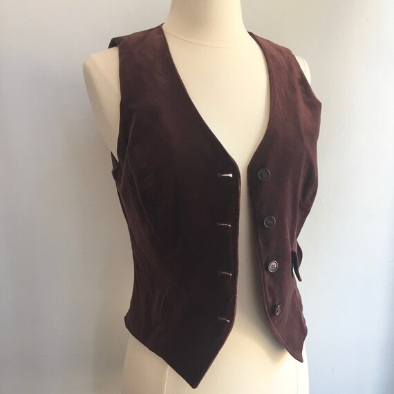 Vintage 70’s Does Victorian VELVET VEST Waistcoat