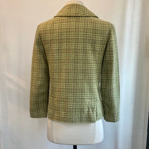 Cute Vintage 60s MOD PLAID PENDLETON Coat Jacket / Double-Breasted Pockets image 4