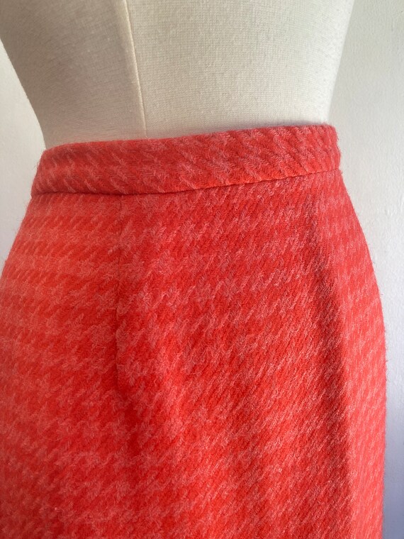 Vintage 50s 60s PENCIL Skirt / Mod Secretary Wigg… - image 4