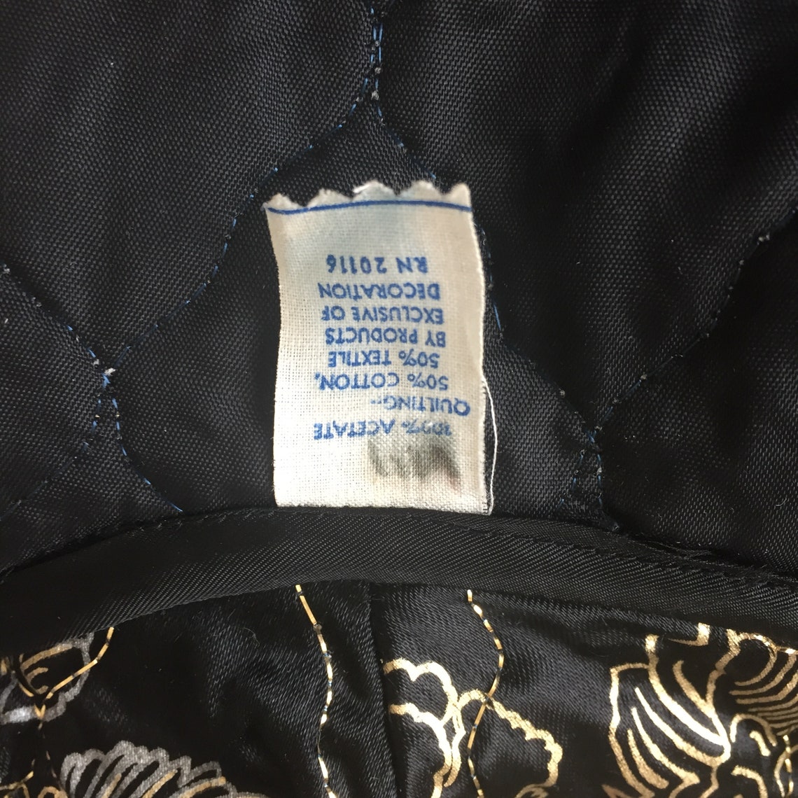 Cutest 60's Vintage QUILTED Bed Jacket / Metallic Gold Etsy