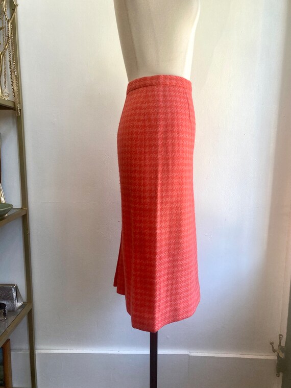 Vintage 50s 60s PENCIL Skirt / Mod Secretary Wigg… - image 5