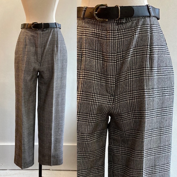 60s 70s vintage slacks \"GRAY×BLACK\" W32 RYRJJ Men's Vintage 60s 70s Bell Bottom Pants Stretch