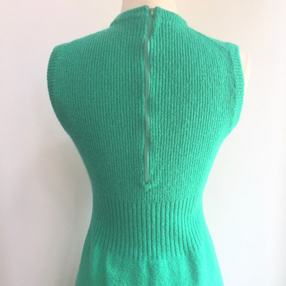 Vintage 50s 60s Sweater DRESS / Sleeveless /  Kni… - image 6