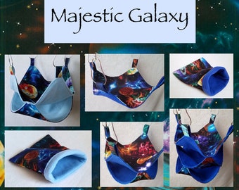 Majestic Galaxy Pet Bedding for Small Animals, Hammock, Snuggle Sack - Made to Order - Customizable - Pick Your Size, Style, and Color!