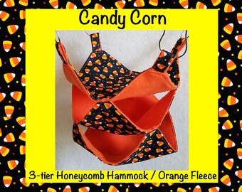 Halloween Candy Corn Honeycomb Rat Hammock