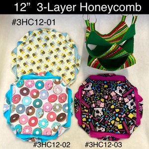 12” Triple (3) Layer Honeycomb Hammocks for Pet Rats or other Small Animals