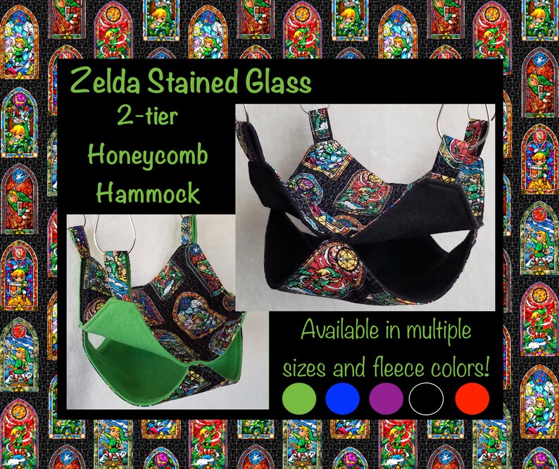 Zelda Stained Glass 2tier Hammock With Your Choice Etsy