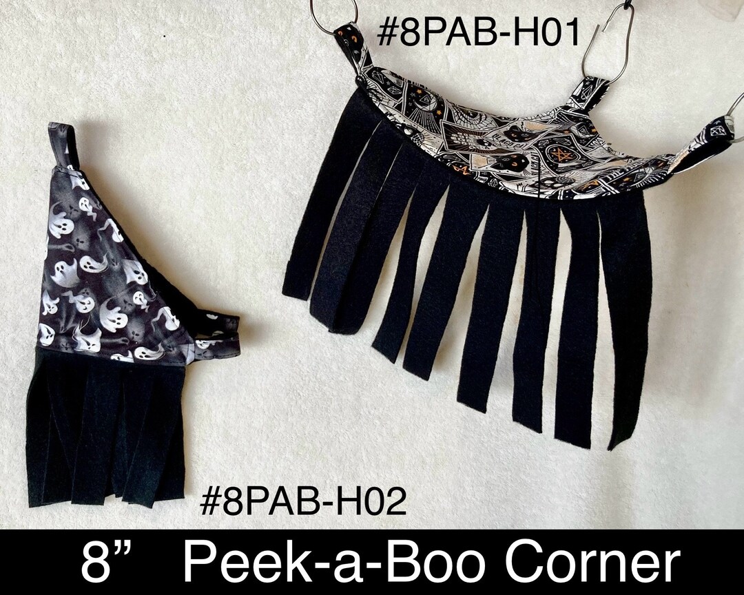 8” Peek-a-boo Corner Hammock HALLOWEEN for Pet Rats and Other Small ...