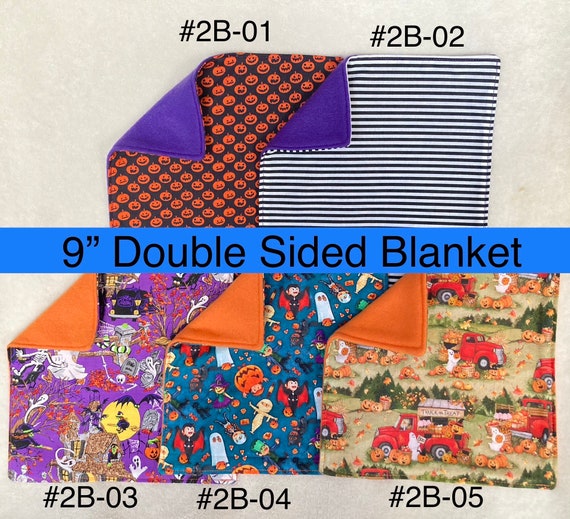 9” Double sided Blanket HALLOWEEN for pet rats and other small animals,  READY to SHIP