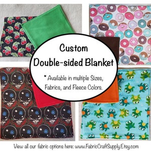 Double-sided Blanket, Custom Order, Multiple sizes, colors, and fabrics available, Perfect for Pet Rats and Critter Nation Cages