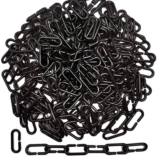 Plastic C-clip for Hanging Rings to create Rat Toys and Accessories, Black linking rings