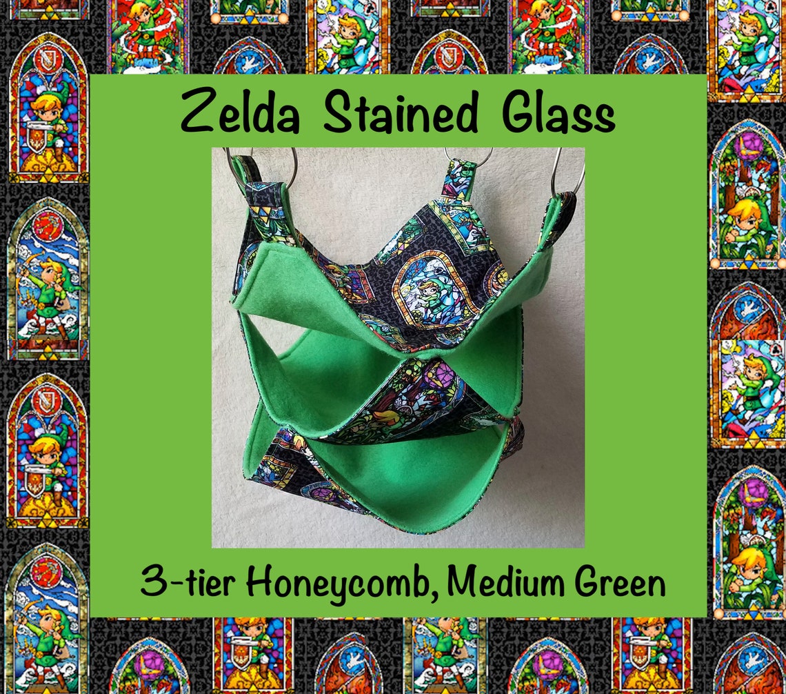 Zelda Stained Glass 3tier Hammock With Green Etsy
