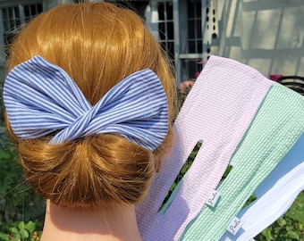 Seersucker Chignon Bun Maker: Easy Hair Styling