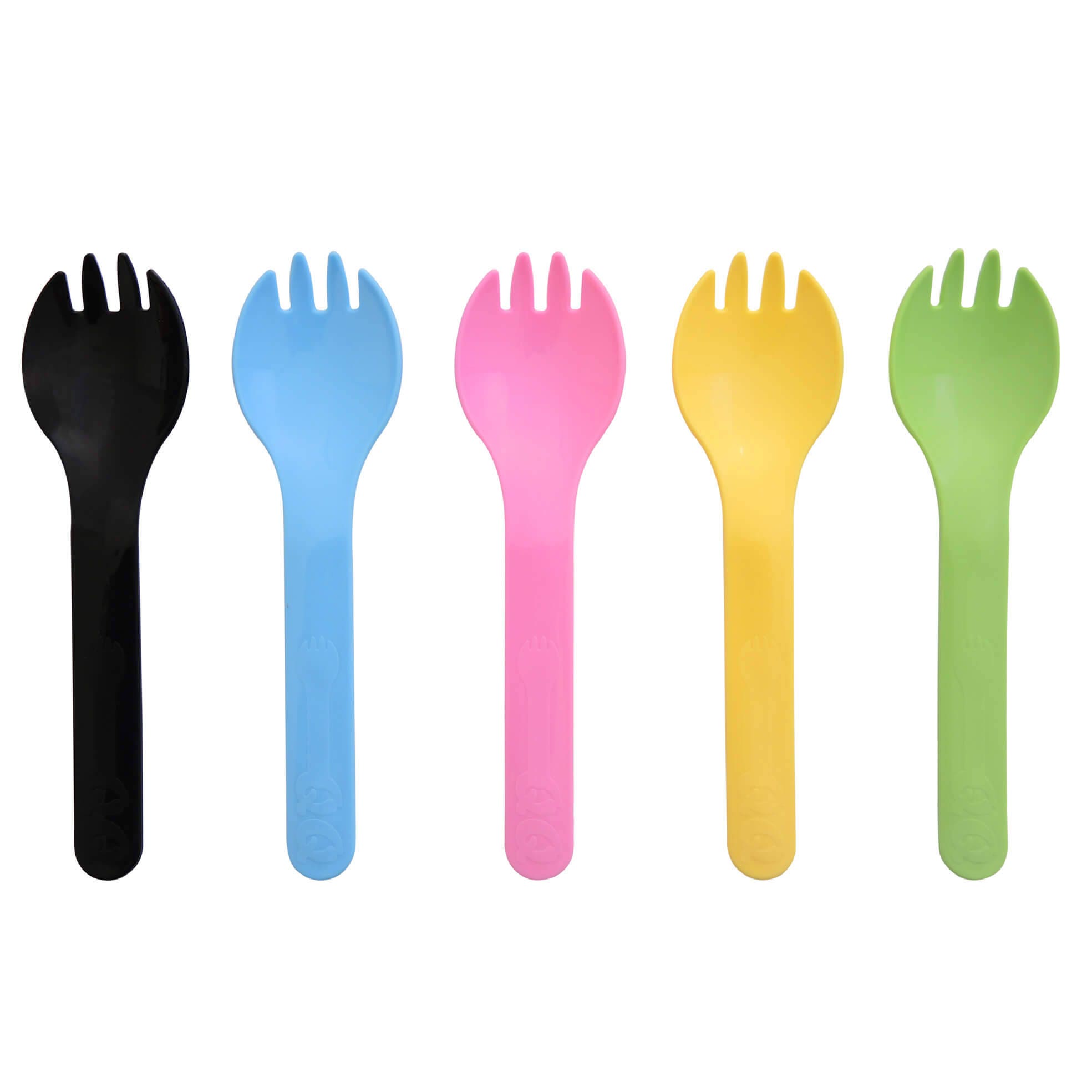 Colorful Plastic Spork Heavy Duty Sporks Reusable for Etsy