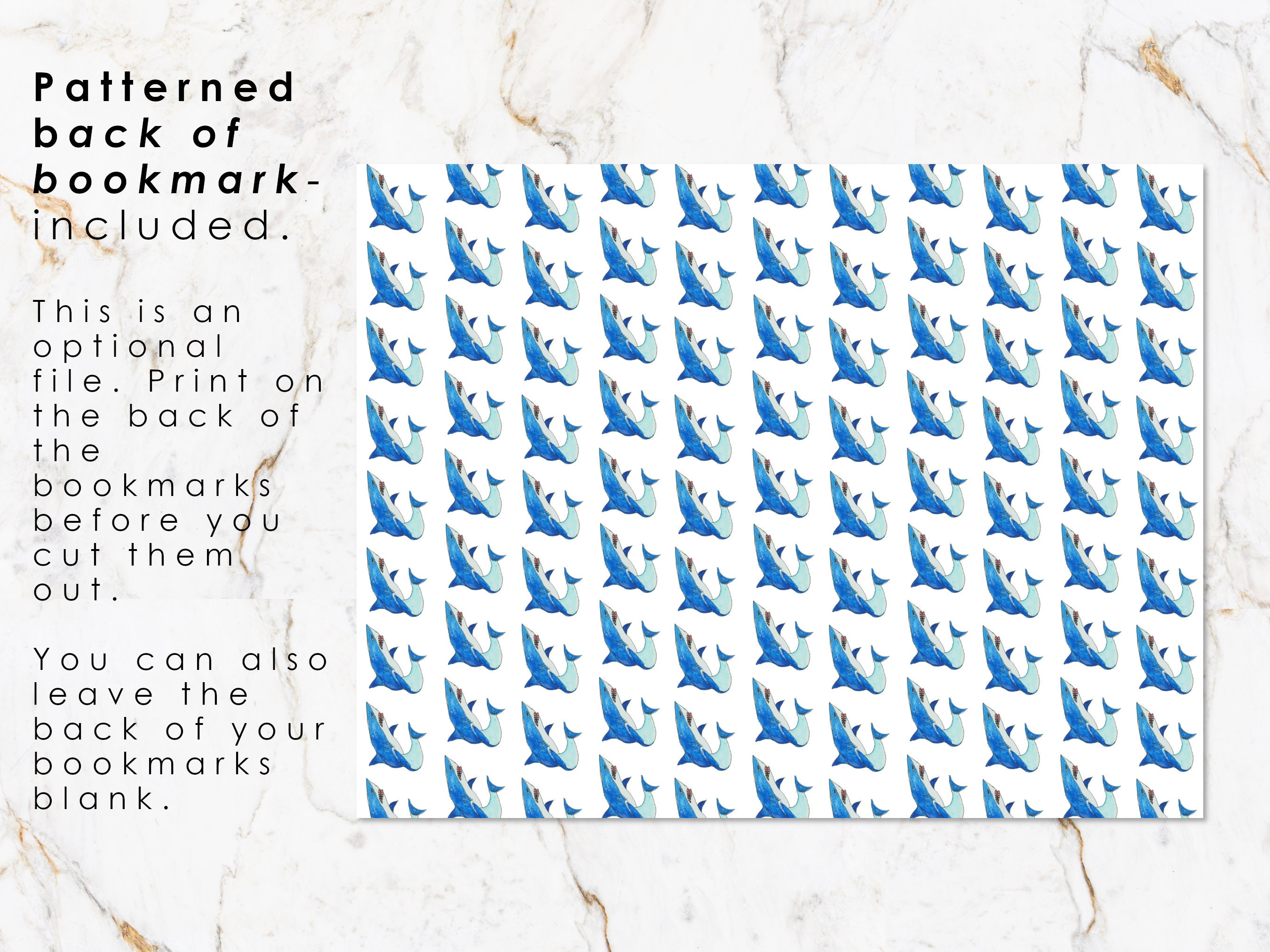 Watercolor Ocean Bookmarks Printable Bookmarks for Kids Editable ...