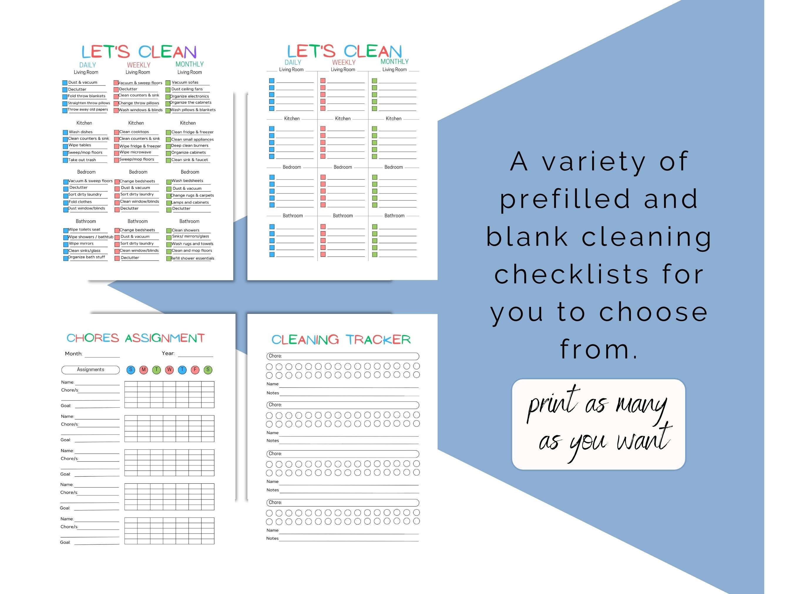 kids-cleaning-chart-childs-chore-chart-kids-cleaning-etsy