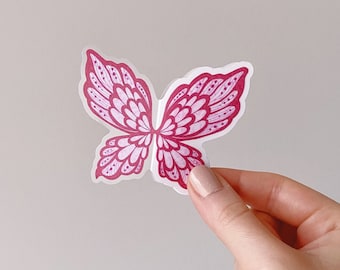 Pink Fairy Wings Sticker / Fairytopia Sticker / Clear laptop decal / Mermaid fairy sticker / 2000s Nostalgia / Elina / Mermaidia