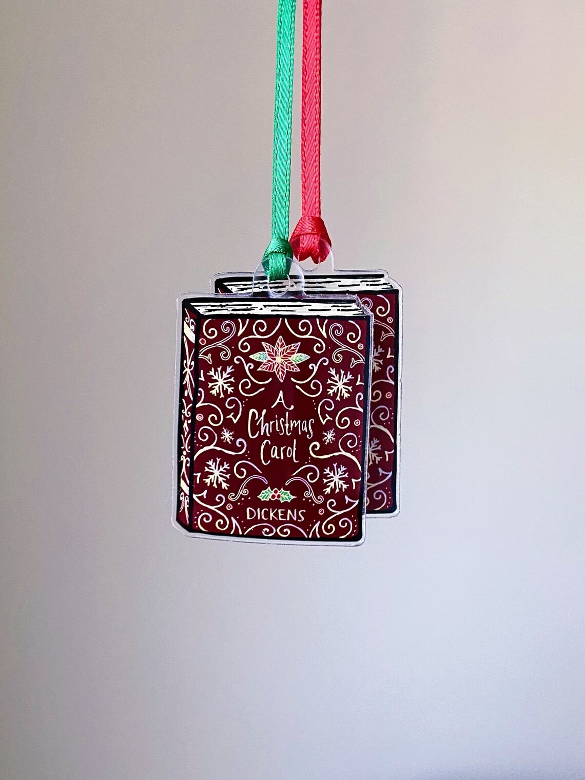 A Christmas Carol Book Ornament / Acrylic Ornament / Book Etsy