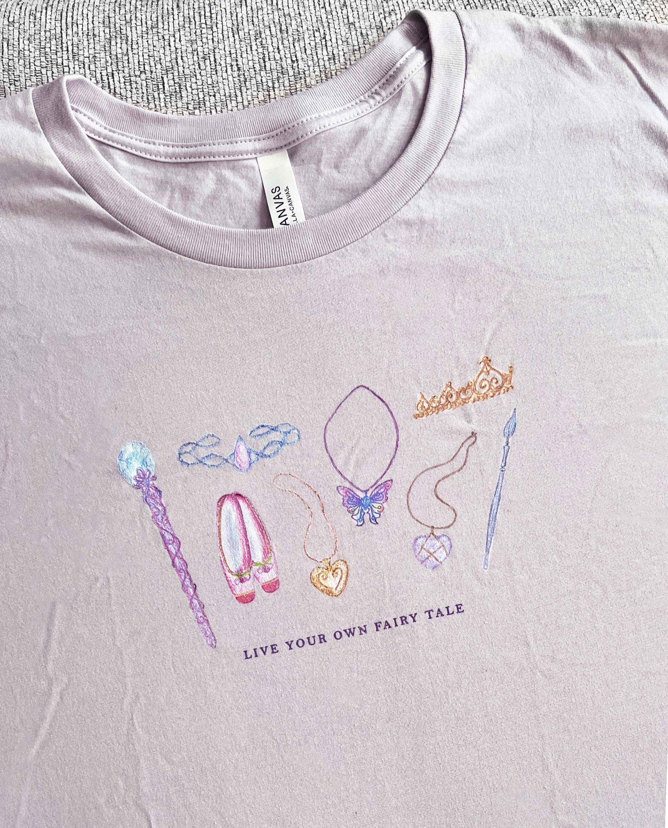 Magical Icons Tee: "Live Your Own Fairy Tale" / 2000s Nostalgia / Princess and the Pauper, Diamond Castle, 12 Dancing Princesses, Fairytopia