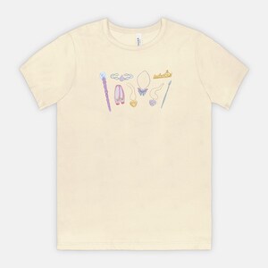 Magical Icons Tee / 2000s Nostalgia / Princess and the Pauper, Diamond Castle, Magic of Pegasus, 12 Dancing Princesses, Fairytopia image 4