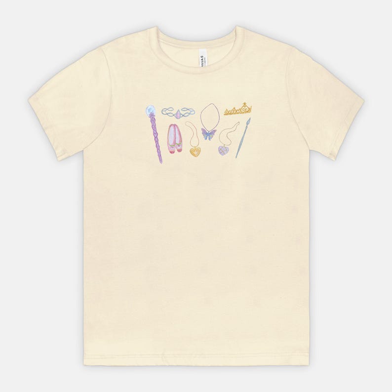 Magical Icons Tee / 2000s Nostalgia / Princess and the Pauper, Diamond Castle, Magic of Pegasus, 12 Dancing Princesses, Fairytopia image 4