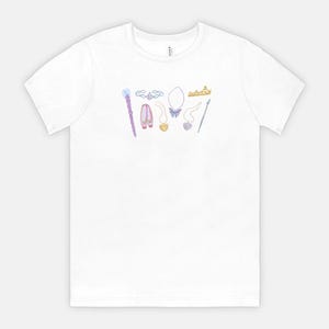 Magical Icons Tee / 2000s Nostalgia / Princess and the Pauper, Diamond Castle, Magic of Pegasus, 12 Dancing Princesses, Fairytopia image 5