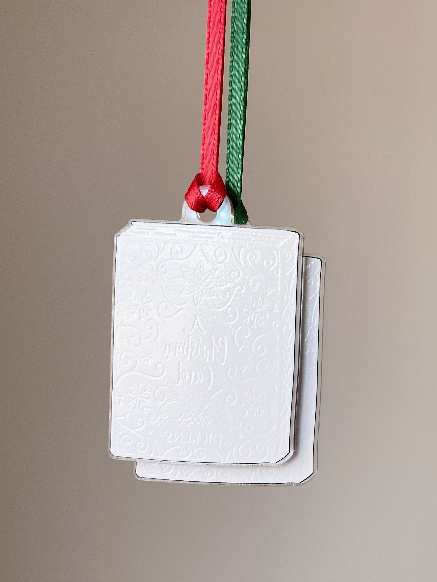 A Christmas Carol Book Ornament / Acrylic Ornament / Book Etsy