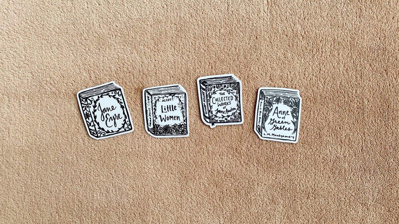 Doodled Library Sticker Bundle / Vinyl Sticker / Laptop - Etsy