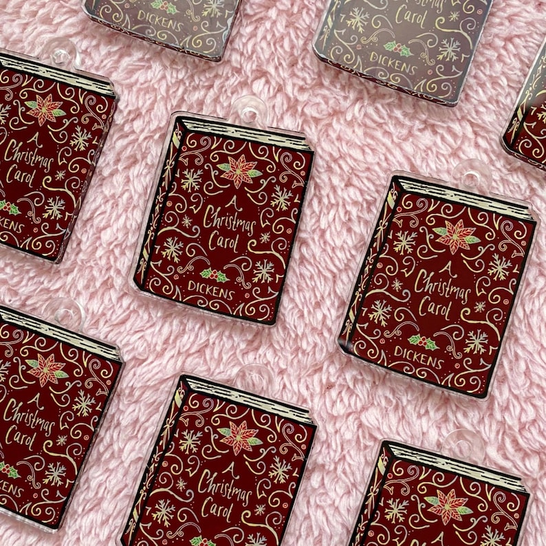 A Christmas Carol Book Ornament / Acrylic Ornament / Book Etsy