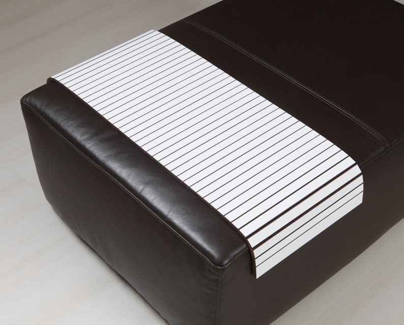 WHITE& BROWN FUL Sofa Arm Tray Sofa Tray Table Coffee Etsy