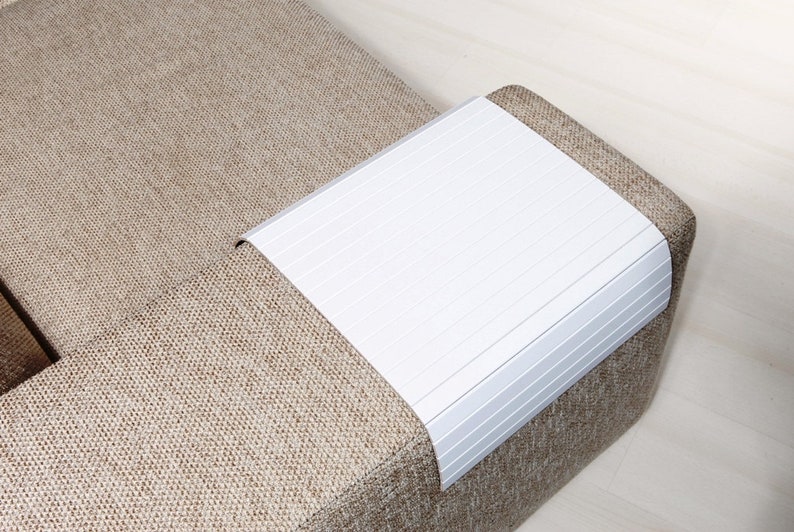 WHITE Hand made Sofa Arm Tray Sofa Tray Table Coffee Etsy