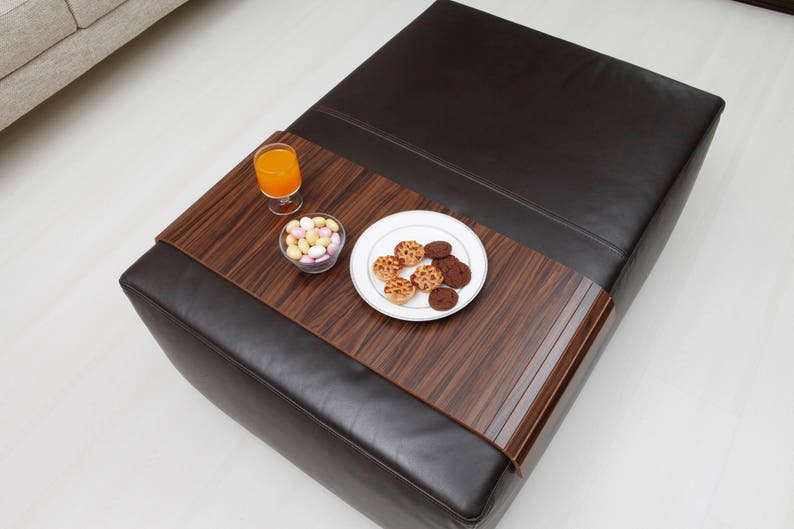 LONG Ottoman Tray BRAZIL WALNUT Sofa Arm Tray Sofa Tray Etsy