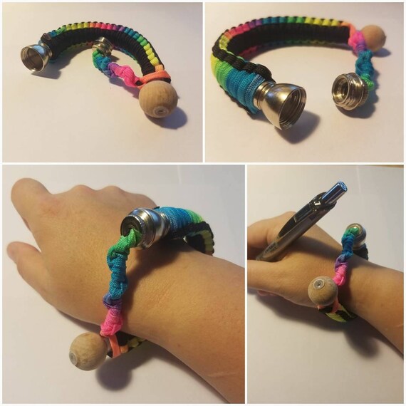 Paracord Wrapped Pipe Bracelets Etsy