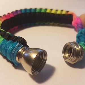 Paracord wrapped Pipe Bracelets