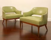 Stunning pair of Harvey Probber lounge chairs