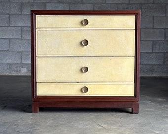 Tommi Parzinger for Charak Modern Leather Front Chest of Drawers