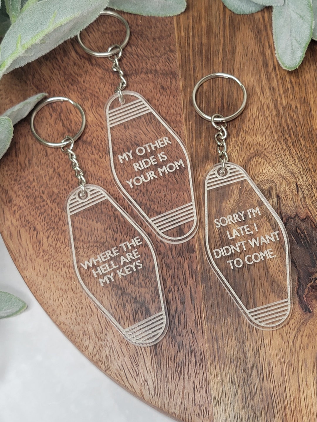 Retro Inspired Motel Keychain . Sarcastic Keychains . Hotel Etsy