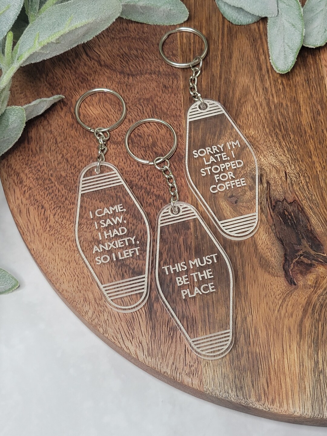 Retro Inspired Motel Keychain . Sarcastic Keychains . Hotel Etsy