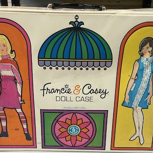 Vintage 1966 Mattel Francie & Casey Doll Case